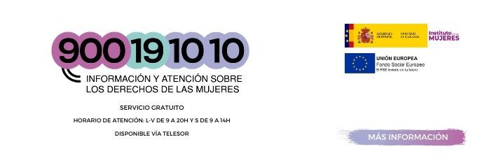 Teléfono de información y atención sobre los derechos de las mujeres 900 19 10 10