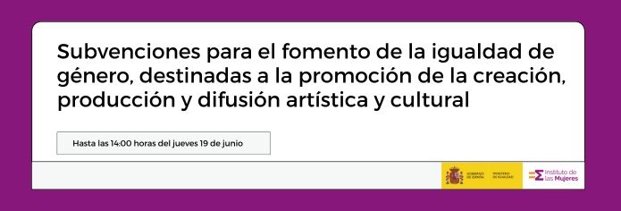 Subvenciones para el fomento de la creación artística