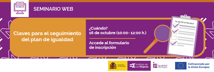 SEMINARIO WEB Claves para el seguimiento del plan de igualdad