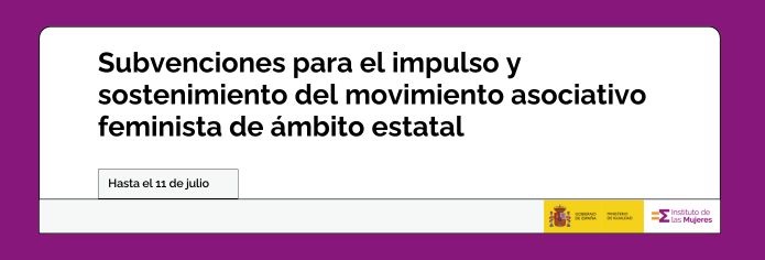 CONVOCATORIA DE SUBVENCIONES DESTINADAS A APOYAR AL MOVIMIENTO ASOCIATIVO Y FUNDACIONAL DE ÁMBITO ESTATAL, DURANTE EL AÑO 2025