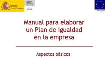 Manual para elaborar un plan de igualdad en la empresa
